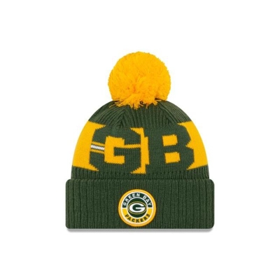 Green Bay Packers Gorra | New Era NFL Cold Weather Sport Knit Beanie Mexico - Verdes